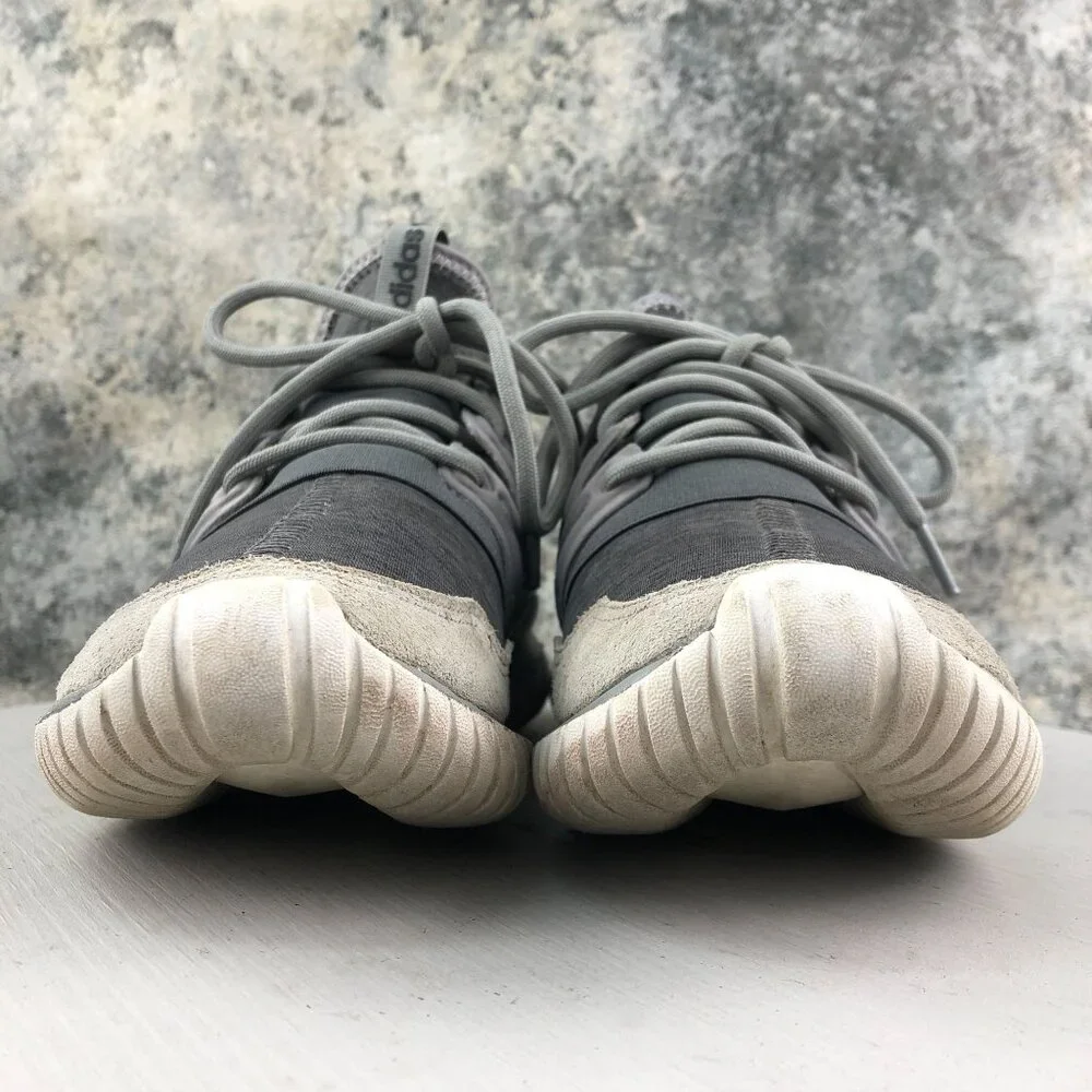 Adidas Men's Size 6 Tubular Radial Charcoal Grey Lace-Up Running Sneakers AQ6726
